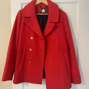 J Crew Stadium Coat, Orange
